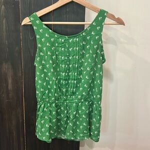 Anthropologie Chic Green Blouse